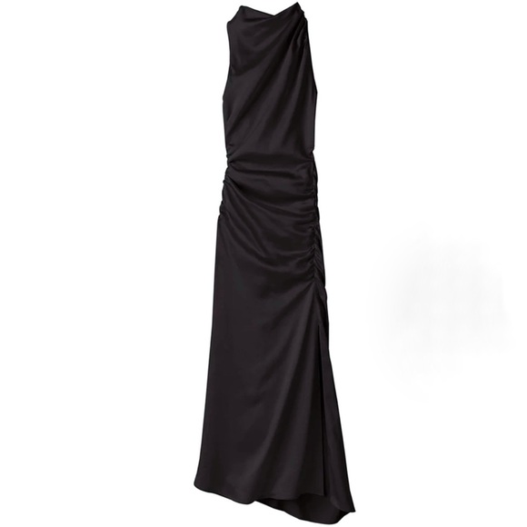 A.L.C.'s Signature Collection Inez satin midi Dress black size 10 NEW - Picture 5 of 10